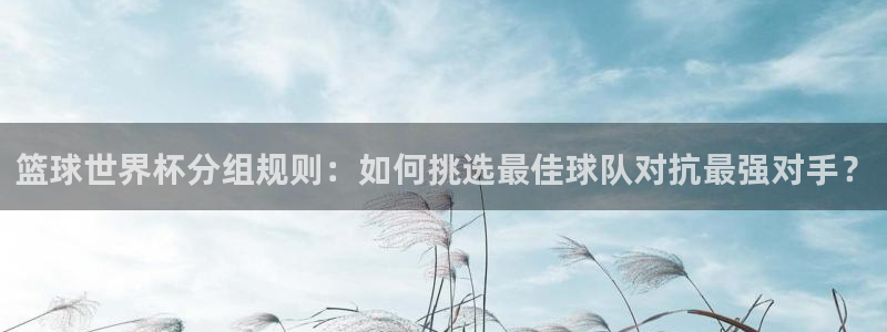 欧洲区世界杯预选赛：篮球世界杯分组规则：如何挑选最佳球队对抗最强对手？